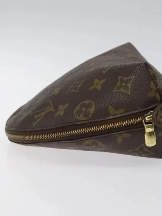 LOUIS VUITTON Monogram Trousse Demi Ronde Cosmetic Pouch M47520 LV Auth BD1455 - Picture 4 of 15